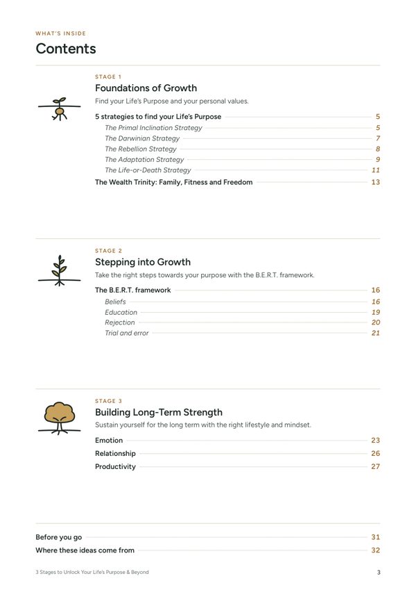 Page 3, the contents